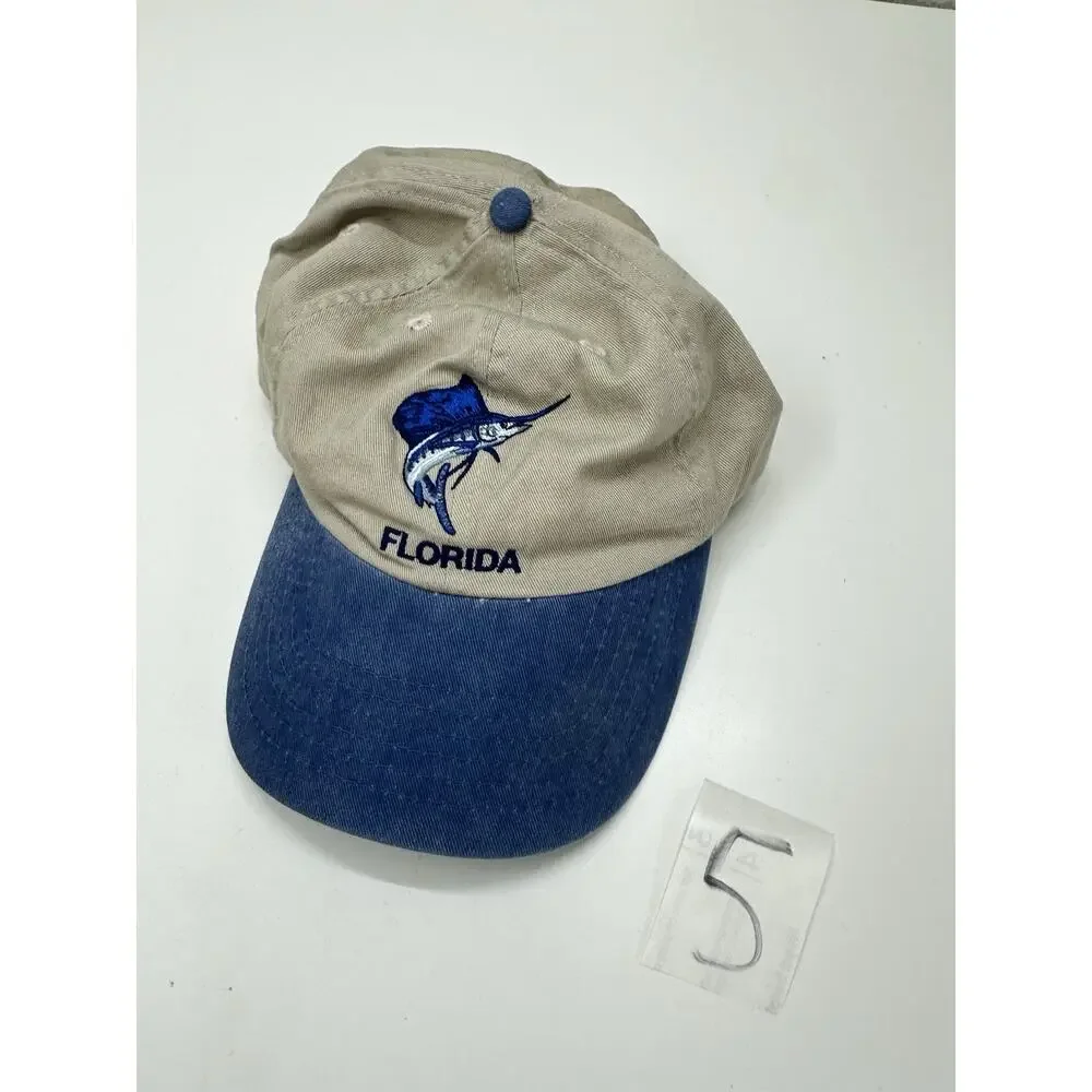 Royal Resortwear Baseball Hat Florida Embroidered Marlin Adjustable Cap